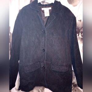 Jessica Holbrook Vintage Suede Leather. Cleaned